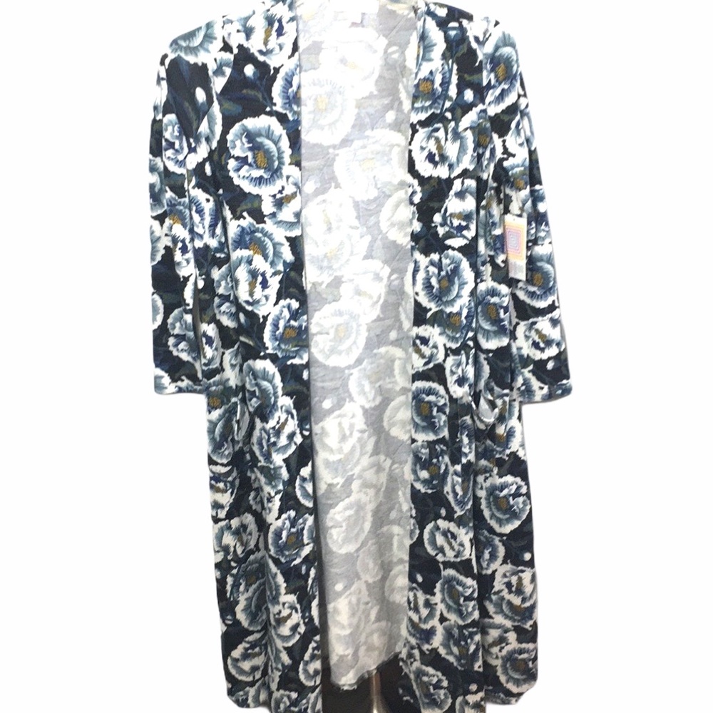 LuLaRoe Sarah Floral Duster Cardigan Top
